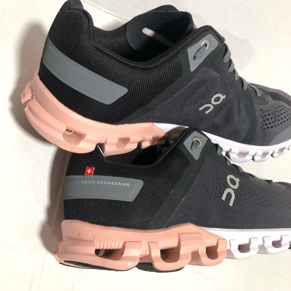 On Running Black Sneakers with Pink Accent - Picture 8 of 10